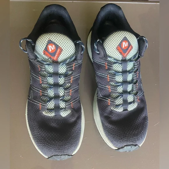 Merrell Gray and Black Athletic Shoes with Red Highlights Amazon.com | Merrell Men main image 4